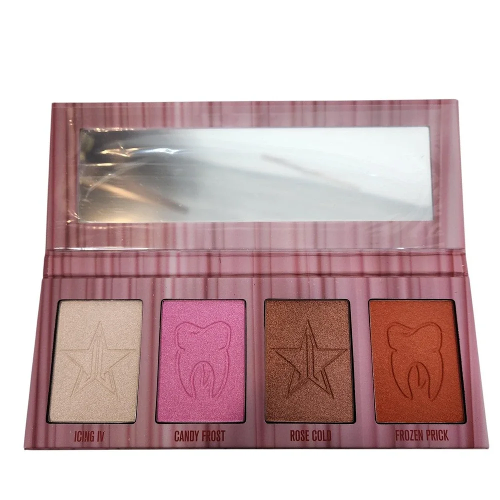 Jeffree Star Cosmetics Skin Frost Cavity Highlighter Palette 4 Shades Vegan Glow